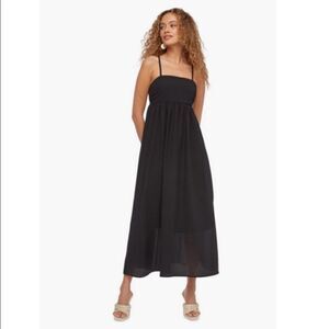 JustFab Women's Empire Maxi Dress in‎ Black Size M NWT